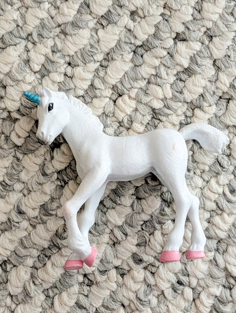 Unicorn Foal Figurine, White